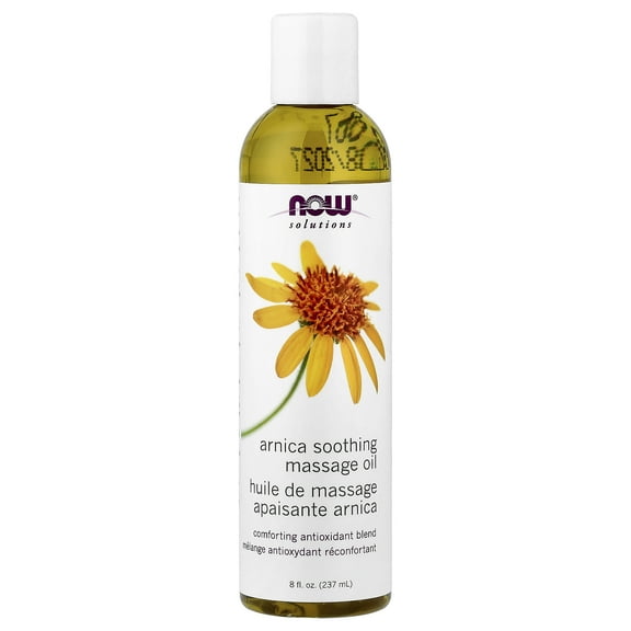 NOW Solutions Arnica Warming Relief Massage Oil, 8 Fl Oz