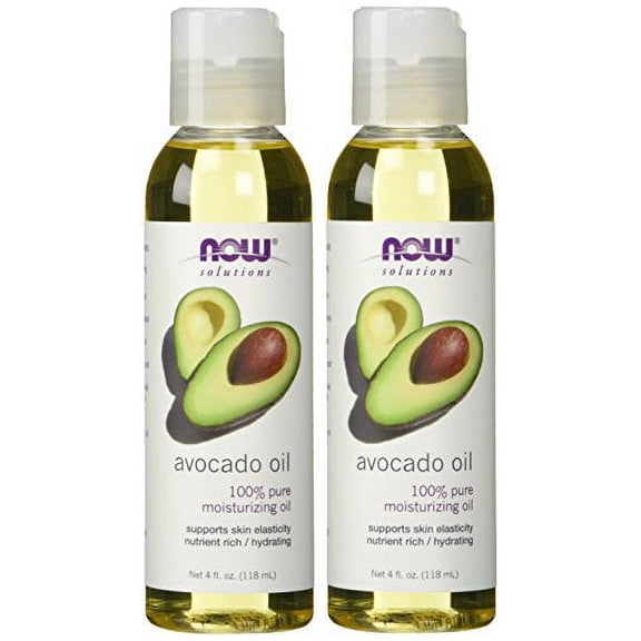 NOW Foods Avocado Oil 100% Pure Moisturizing Oil - 4 oz (Pack of 2)