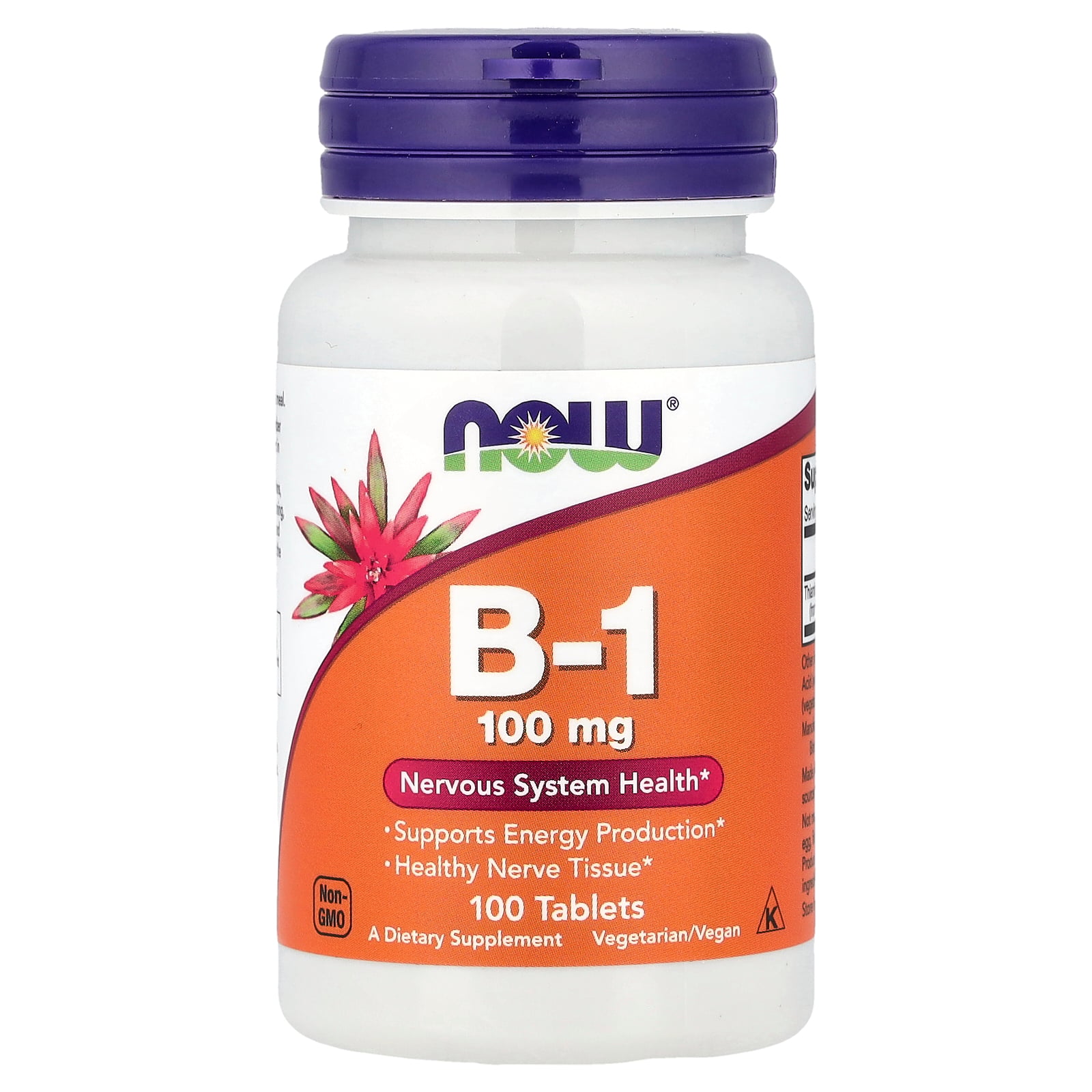 NOW Foods B-1, 100 mg, 100 Tablets