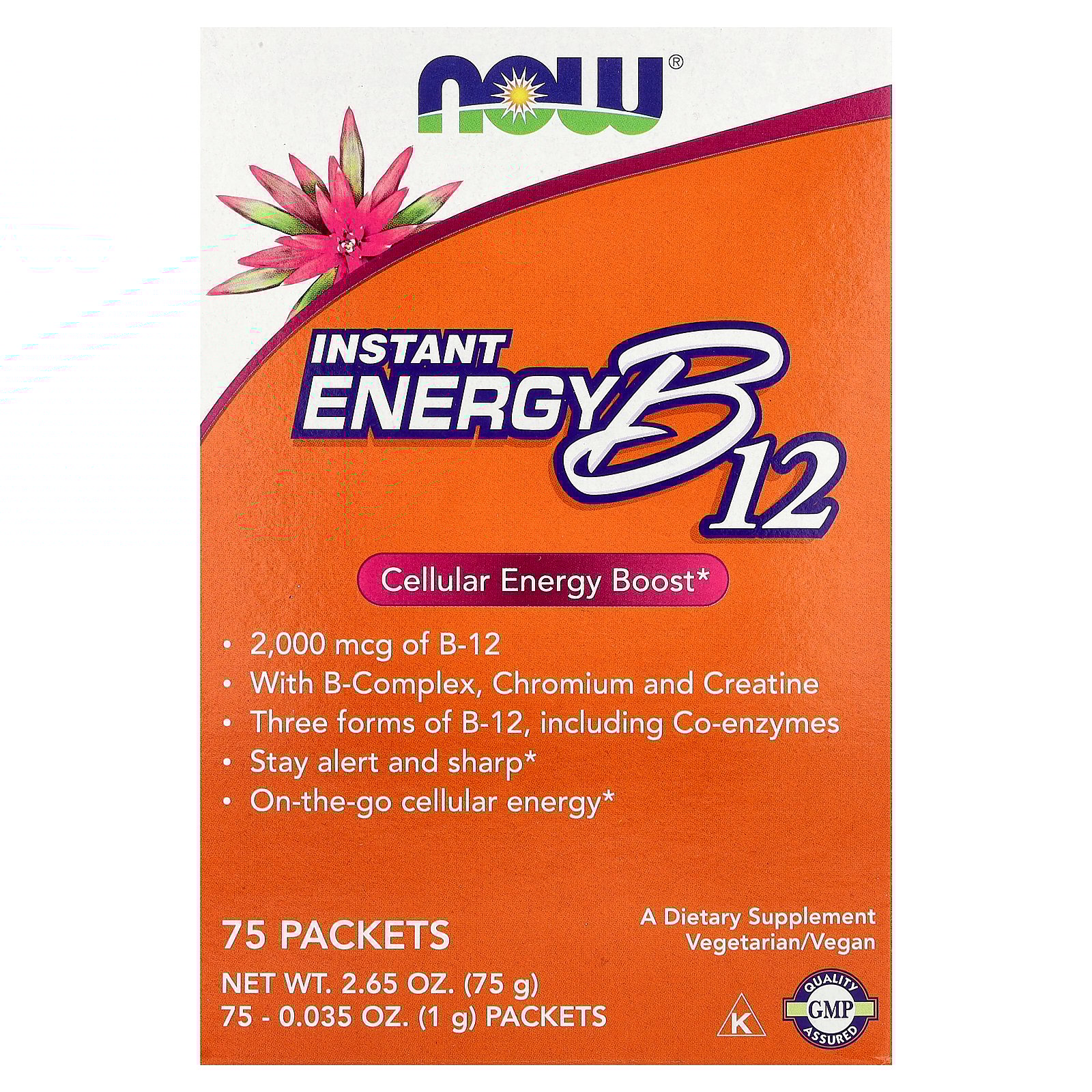 NOW Foods B-12 Instant Energy 75 Pkts