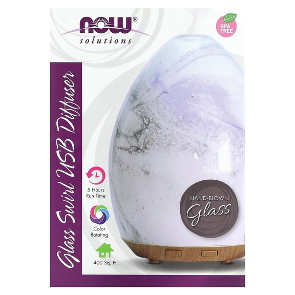 NOW Foods - BPA Free Glass Swirl USB Diffuser