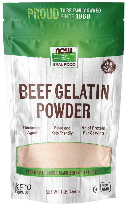 NOW Foods Beef Gelatin Powder 1 lb
