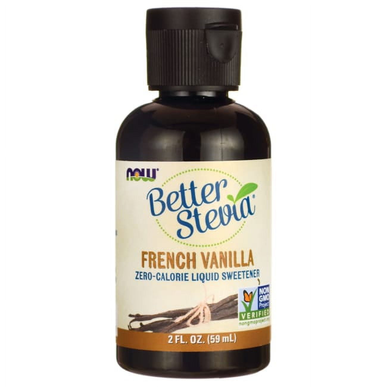 NOW Foods Better Stevia Liquid Sweetener - French Vanilla 2 fl oz Liq ...