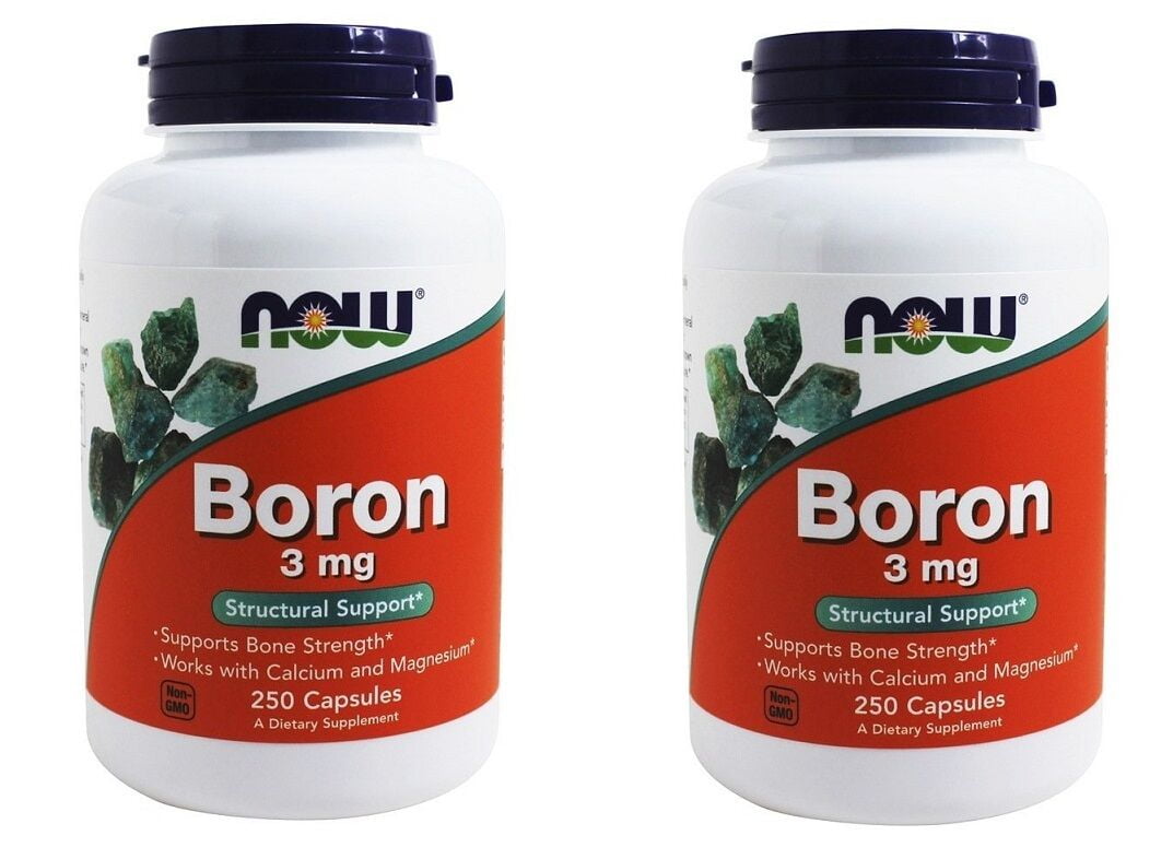 NOW Foods Boron 3 mg, 250 Capsules2 Pack