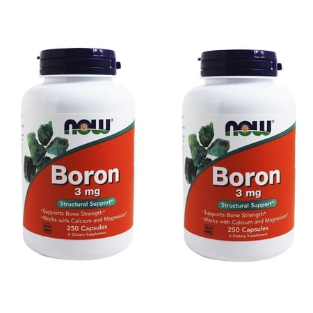 NOW Foods - Boron 3 mg, 250 Capsules-2 Pack