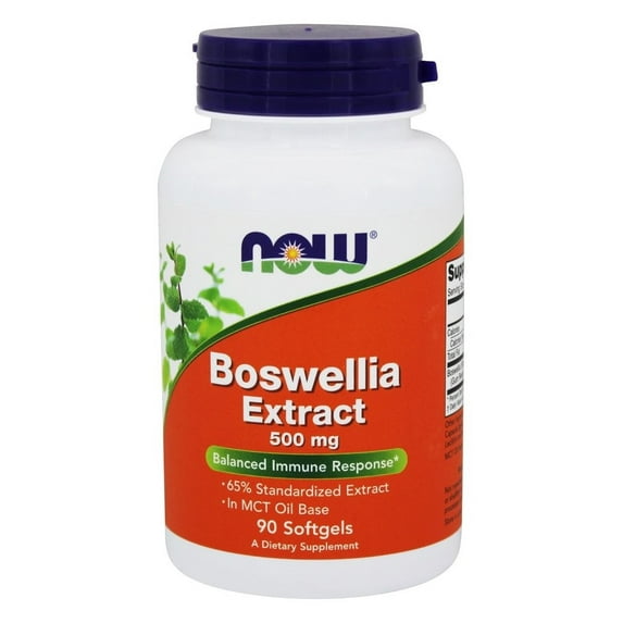 NOW Foods Boswellia Extract Balanced Immune Response 500 mg, 90 Softgels-2 Pack