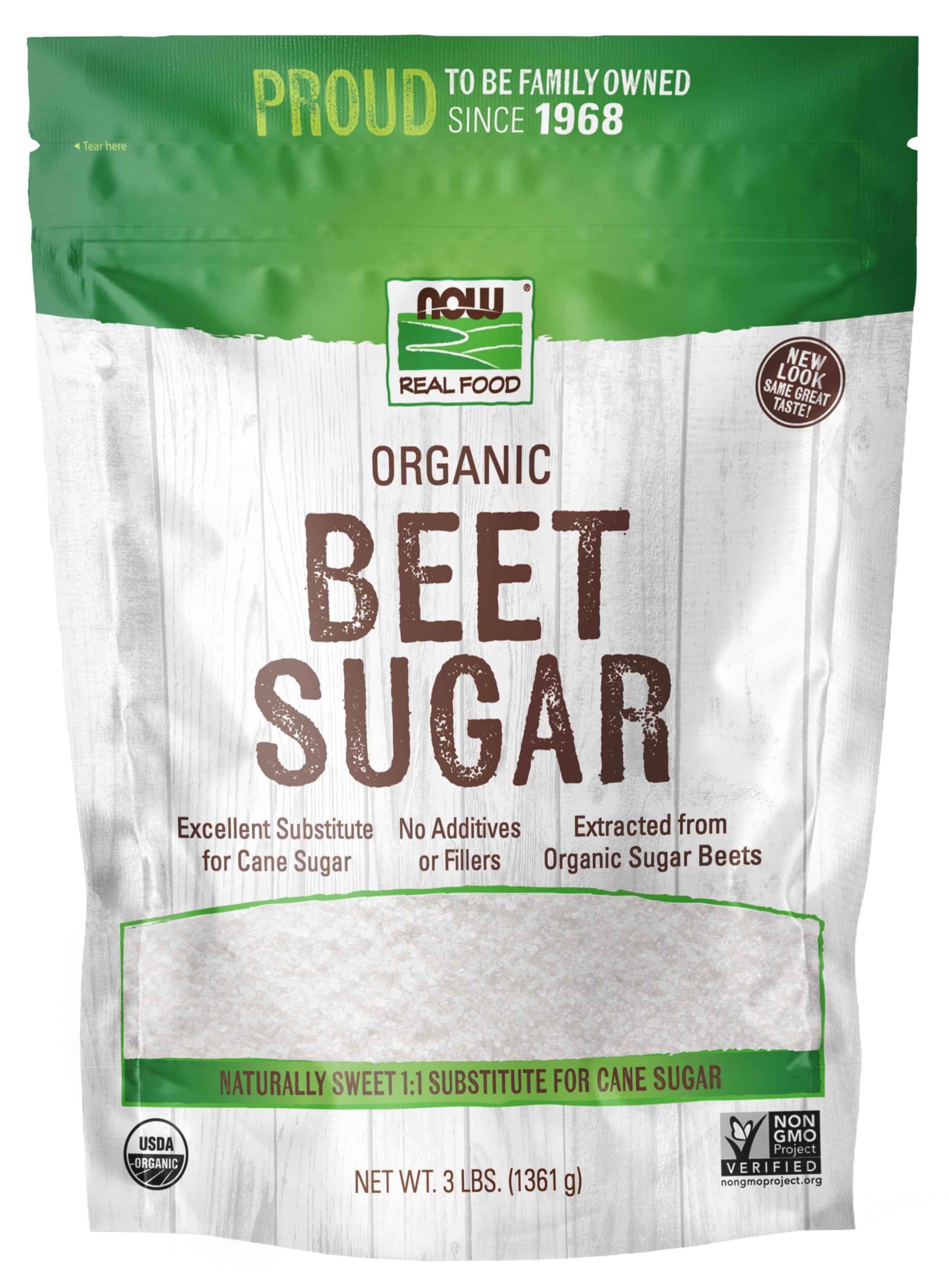 NOW Foods, Certified Organic Beet Sugar, Extracted from Sugar Beets, 3