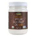 thumbnail image 1 of NOW Foods, Certified Organic Virgin Coconut Oil in a Glass Jar, Cold-Pressed and Unrefined, Purity Tested, Premium-Grade, Certified Non-GMO, 12-Ounce, 1 of 6