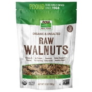 NOW Foods, Certified Organic Walnuts, Raw and Unsalted, 12-Ounce (Packaging May Vary)