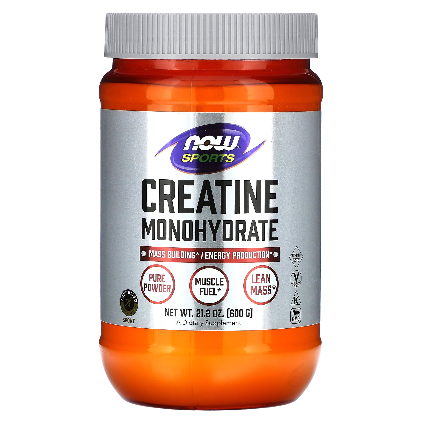Creatine Powder 21.3 Oz   By Now Foods - 600 Grm