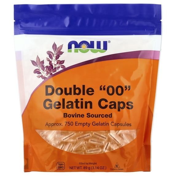 NOW Foods Double "00" Gelatin Caps 750 Gelcaps