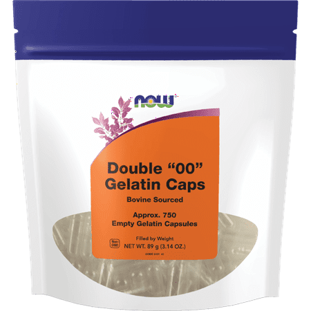 Double 00 Empty Gelatin Capsules (750 Capsules)