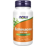 NOW Supplements, Echinacea Purpurea Root 400 mg, Immune System Support*, 100 Veg Capsules