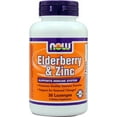 thumbnail image 1 of NOW Foods Elderberry & Zinc Immune System Support, 30 Ct, 1 of 3