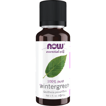 Essential Oils, 100% Pure Wintergreen, 1 fl oz (30 ml), NOW Foods