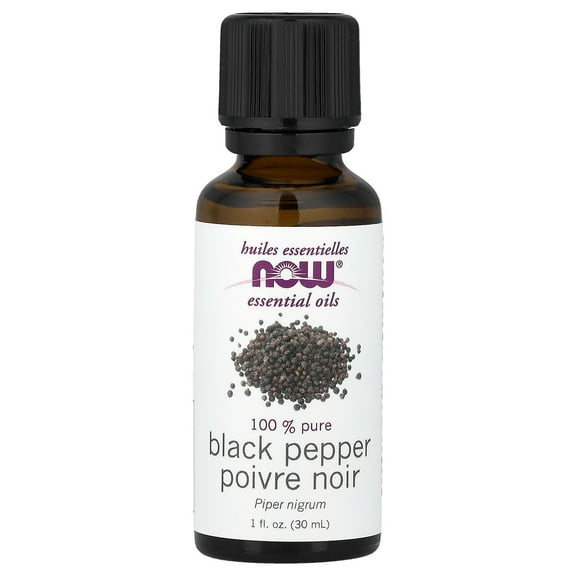 NOW Foods Essential Oils, Black Pepper, 1 fl oz (30 ml)