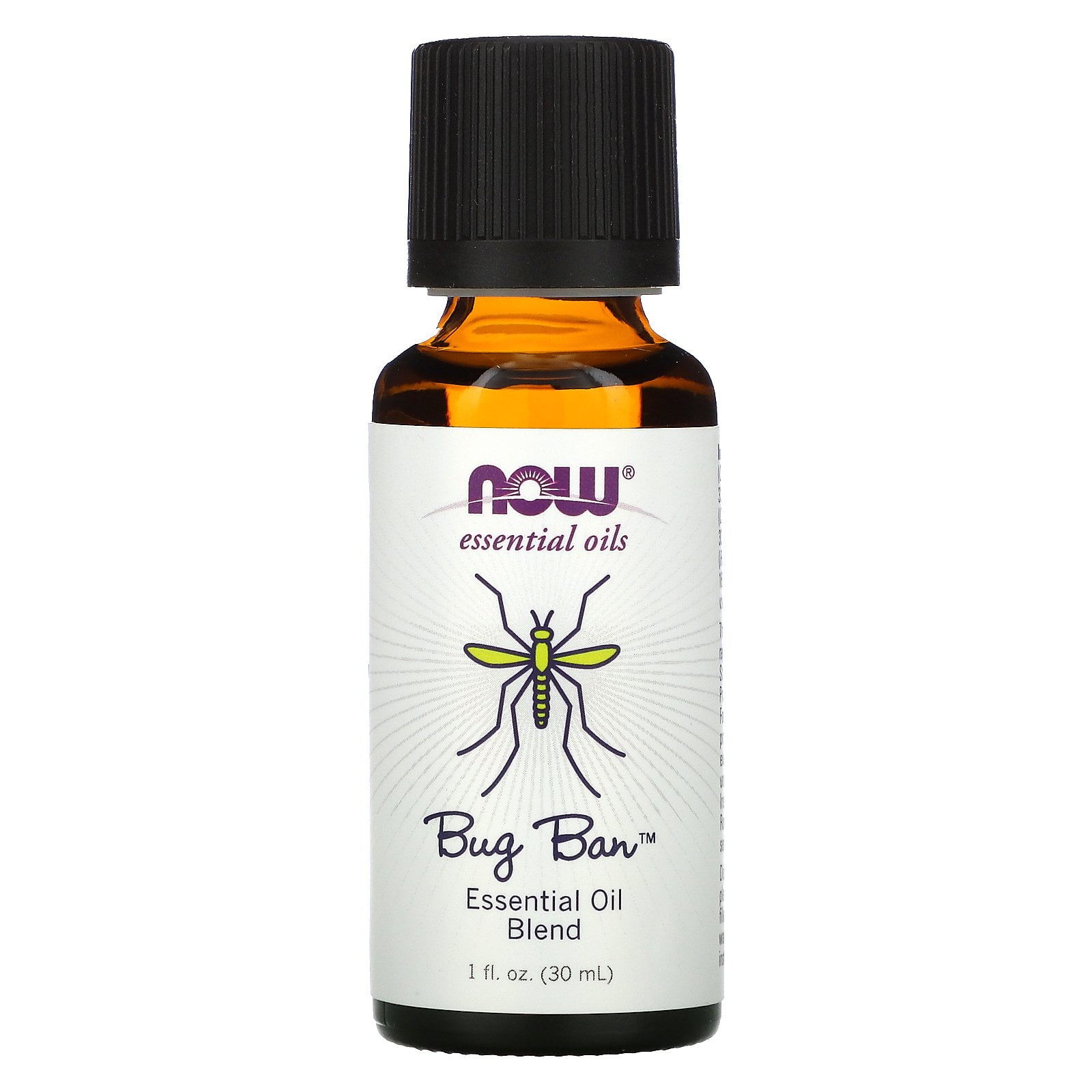 NOW Essential Oils Bug Ban Blend, Citronella, Lemongrass, Rosemary