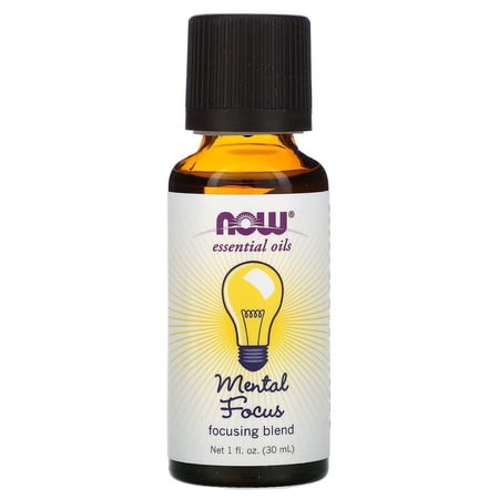 NOW Foods, Essential Oils, Mental Focus, 1 fl oz (30 ml) Pack of 4