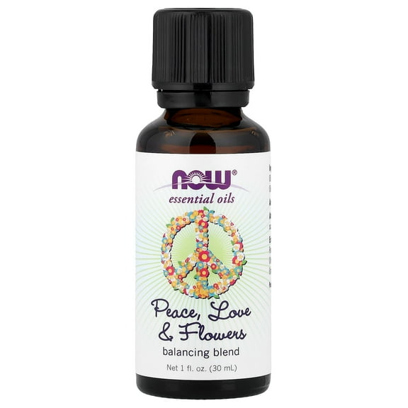 NOW Foods Essential Oils, Peace, Love & Flowers, 1 fl. oz (30 ml)