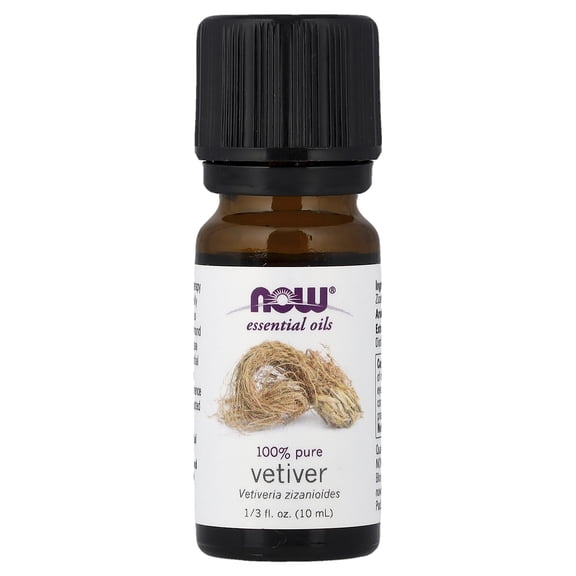 NOW Foods Essential Oils, Vetiver, 1/3 fl oz (10 ml)