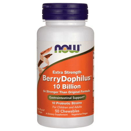 NOW Foods Extra Strength Berrydophilus 10 Billion Cfu 50 Chwbls