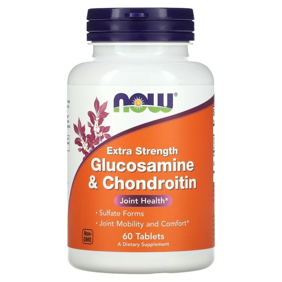 NOW Foods - Glucosamine and Chondroitin Sulfate Extra Strength Joint Health - 60 Tablets