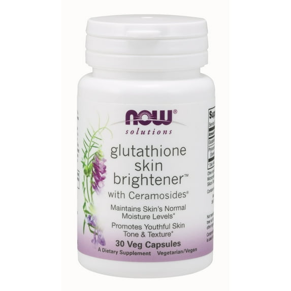 NOW Foods Glutathione Skin Brightener, 30 Vegetable Capsule