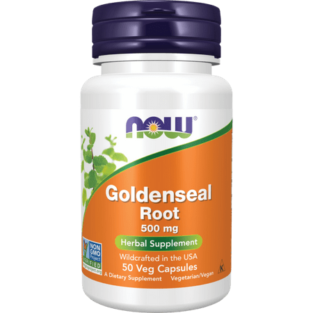NOW Foods Goldenseal Root 500 mg 50 Veg Caps
