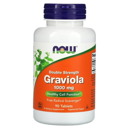 NOW Foods Graviola, 1,000 mg, 90 Tablets