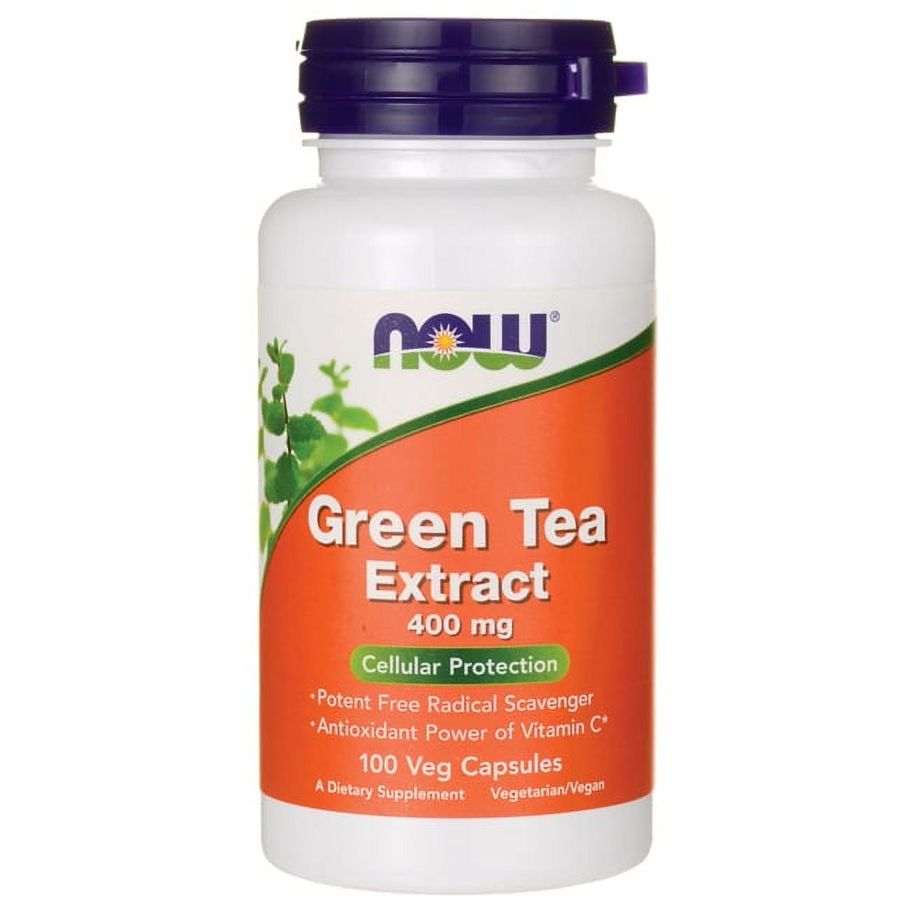 NOW Foods Green Tea Extract 400 mg 100 Veg Caps - Walmart.com