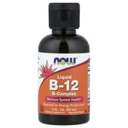 NOW Foods Liquid B-12, B-Complex, 2 fl oz 59 ml