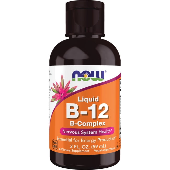NOW Foods Liquid B-12 B-Complex 2 fl oz Liq 