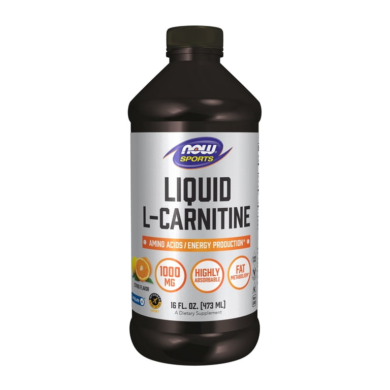 how much liquid l carnitine to take NOW Foods Liquid L-Carnitine 1,000mg, Citrus, 16 fl oz Liq, Vegetarian