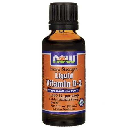 NOW Foods - Liquid Vitamin D3 Extra Strength 1000 IU - 1 fl. oz