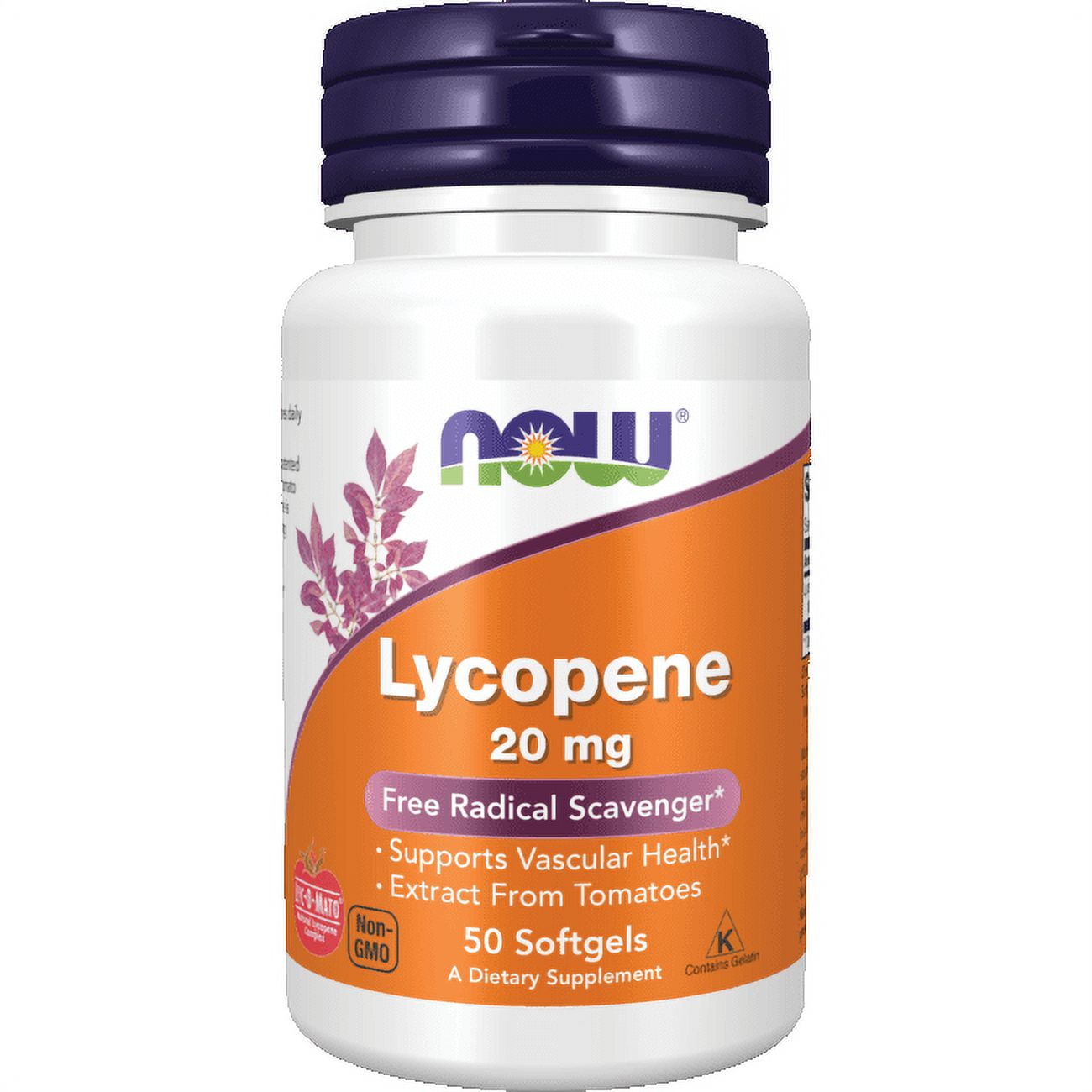 NOW Foods Lycopene, 20 mg, 50 Softgels