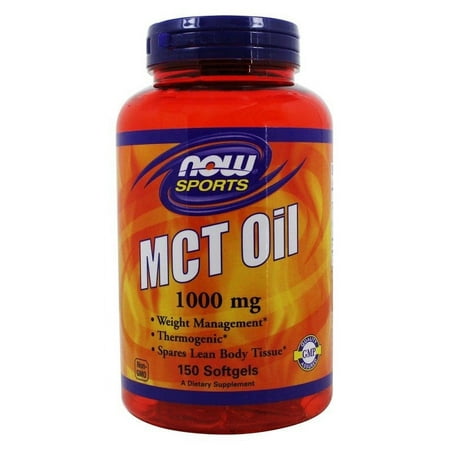 NOW Foods MCT Oil 1000 mg, 150 Softgels-2 Pack