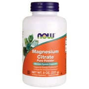 NOW Foods Magnesium Citrate Powder, 8 Oz