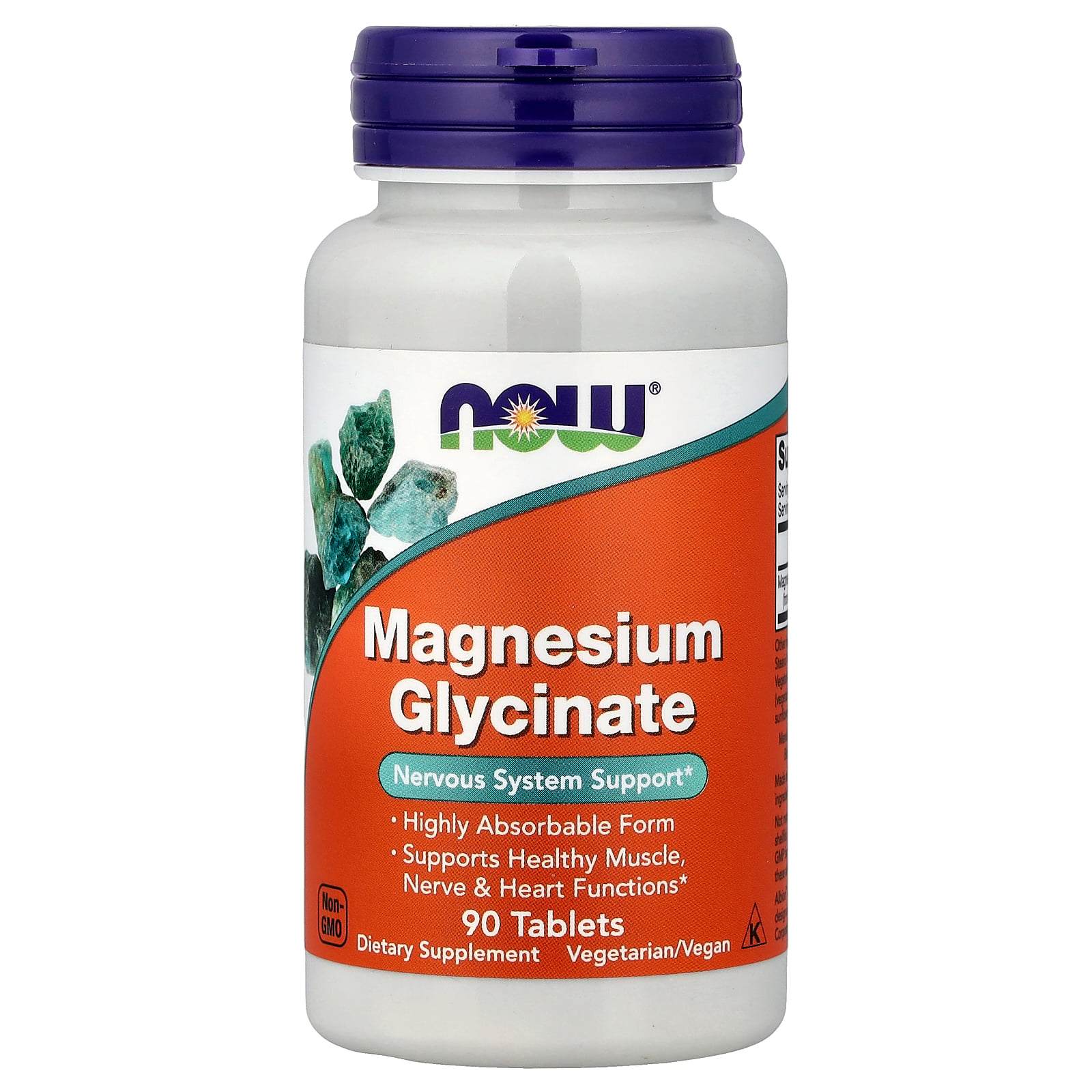 NOW Foods Magnesium Glycinate, 90 Tablets (100 mg per Tablet)