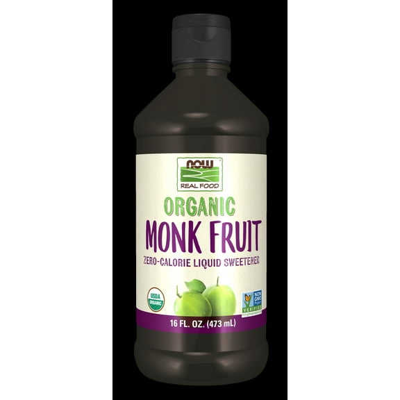 NOW Foods, Monk Fruit Liquid Organic, 16 Fluid Ounces