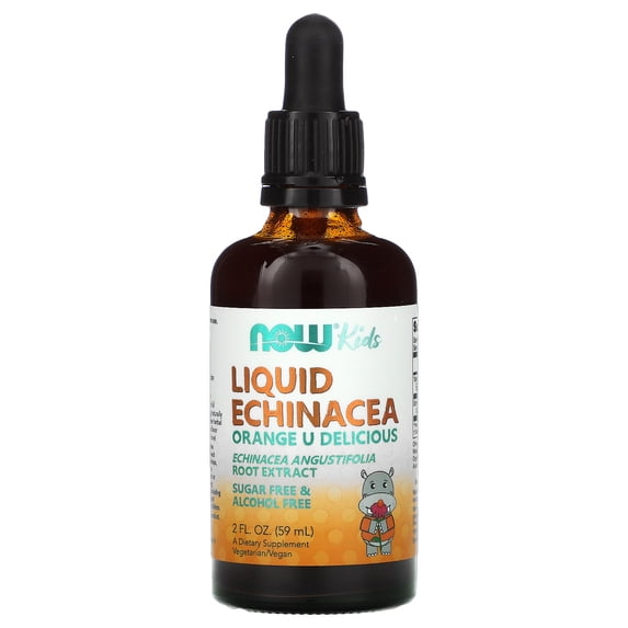 NOW Foods Kids, Liquid Echinacea, Orange, 2 fl oz (59 ml)