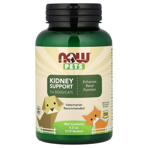 NOW Foods Pets, Kidney Support for Dogs/Cats, 4.2 oz (119 g)