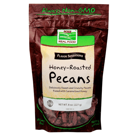NOW Foods Honey-Roasted Pecans 8 oz Pkg