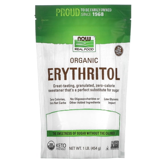 Now Foods Organic Erythritol 16 oz Granule