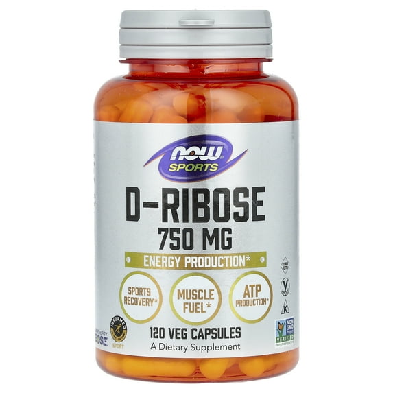 NOW Foods - NOW Sports D-Ribose 750 mg. - 120 Vegetable Capsule(s)