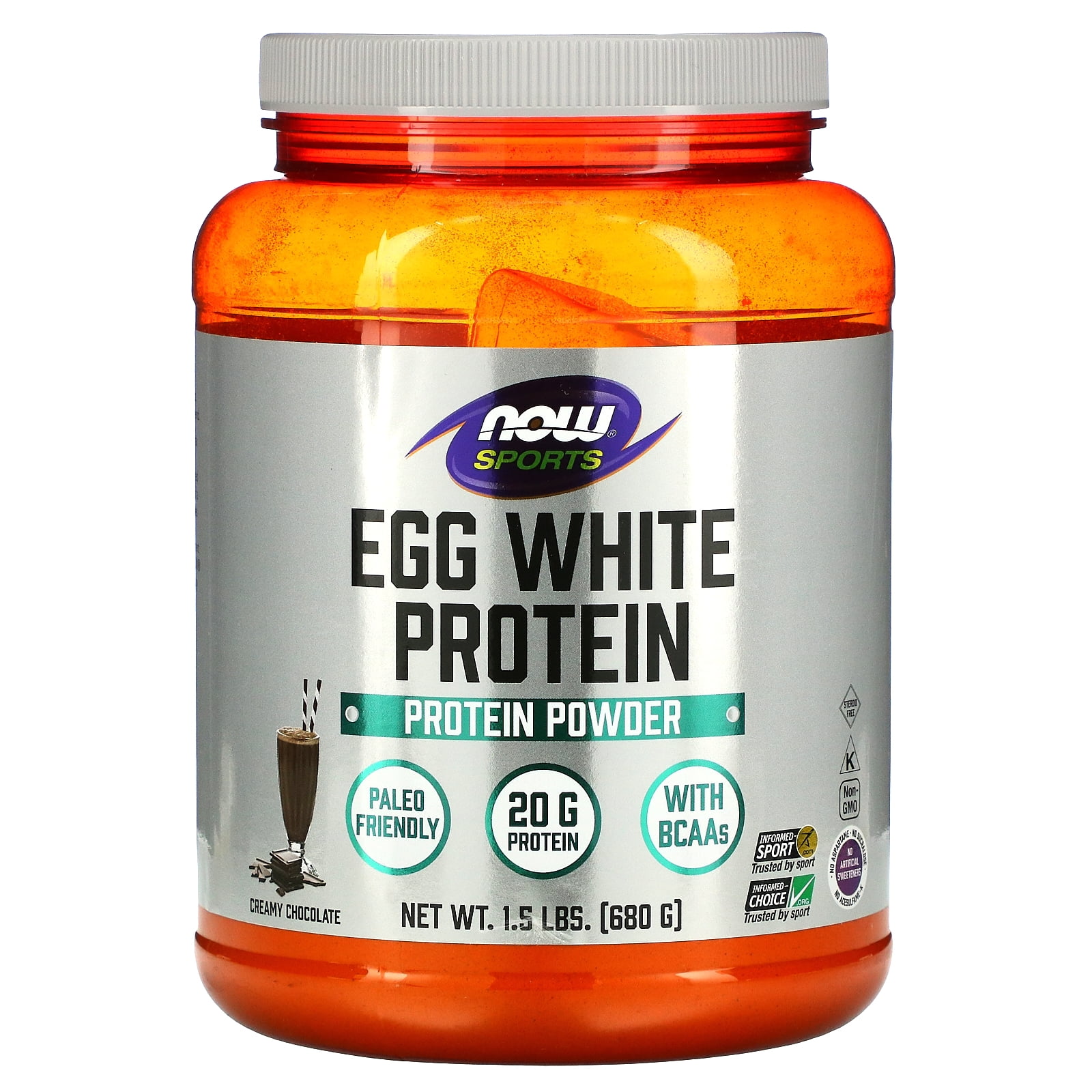 Now Foods Now Sports Egg White Protein Powder Creamy Chocolate 1 5