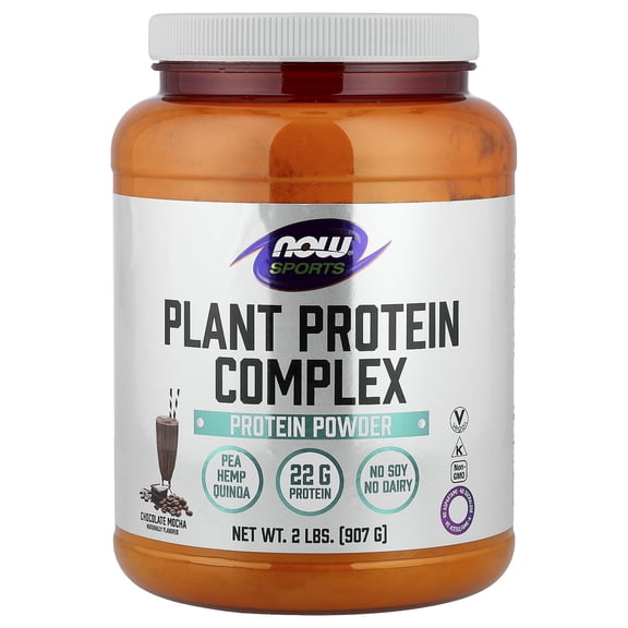 NOW Foods - NOW Sports Plant Protein Complex Powder Chocolate Mocha - 2 lbs.