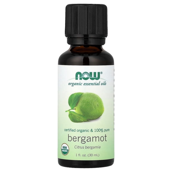 NOW Foods Organic Essential Oils, Bergamot, 1 fl oz (30 ml)
