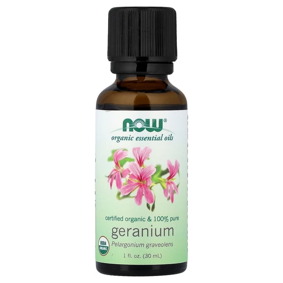 NOW Foods Essential Oils, Organic Geranium, 1 fl oz (30 ml)