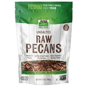 NOW Foods, Pecans, Raw and Unsalted, Halves and Pieces, 12-Ounce (Packaging May Vary)