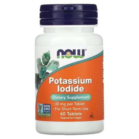 NOW Foods Potassium Iodide, 30 mg, 60 Tablets